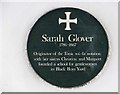 Black Boys Yard - Sarah Glover plaque