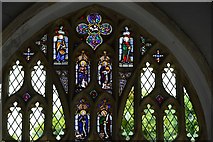 TG1127 : Heydon, St. Peter and St. Paul's Church: The top part of the east window by Michael Garlick