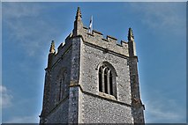 TG1127 : Heydon, St. Peter and St. Paul's Church: Battlemented tower with crocketed pinnacles and Y-tracery in the bell-openings by Michael Garlick