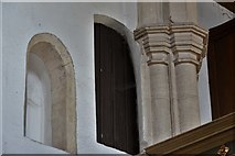 TG1127 : Heydon, St. Peter and St. Paul's Church: Doorway from the rood stairway by Michael Garlick