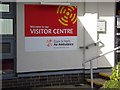TL8426 : Essex & Herts Air Ambulance Visitors Centre sign by Geographer