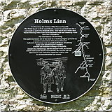 NY8452 : Plaque re lead mining at Holms Linn by Mike Quinn