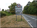 Earls Colne Village Name sign