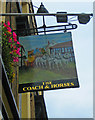 The Coach & Horses (2) - sign, 862 High Road, Tottenham, London N17