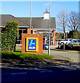 Aldi name sign, Neston