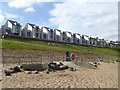 Modern houses above the beach