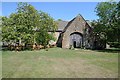 Tithe barn at Bourton House