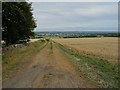 SP1729 : Track and farmland near Longborough by Philip Halling