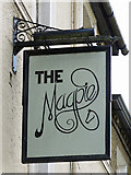 TQ1068 : Sign for The Magpie, Thames Street by Mike Quinn