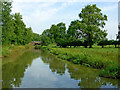 Canal and pasture north of Crick in Northamptonshire