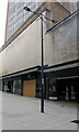 Boarded-up former BHS in Newport city centre