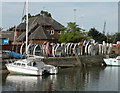 TM1642 : Dinghies at Fox's Marina by Keith Edkins