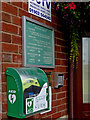 Defibrillator at Penn Bowling Club, Wolverhampton