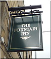 Sign for the Fountain Inn, Barnoldswick