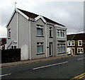 Grey detached house on a Pontlottyn corner