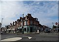 Shops on the corner of Church Road, Burgess Hill