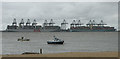 TM2732 : Felixstowe container terminal by Keith Edkins