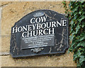 Wall Plaque on the Church Tower