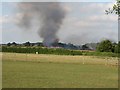 Farm fire near to Waltham on the Wolds 001