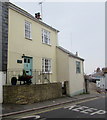 Grade II listed number 57 Church Street, Lyme Regis