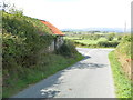 Approaching road junction near Pentre-bach, Tal-y-bont