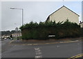 ST2890 : Itchen Road name sign in a hedge, Bettws, Newport by Jaggery