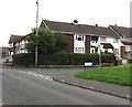 Hedges and trees on the corner of Humber Road and Yeo Close, Bettws, Newport