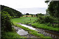 Muddy entrance to field, Longridge