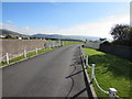 Entrance road to Penllyn Caravan Park, Tywyn