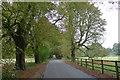 Narrow road leading south-west from Somerby