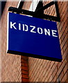 Kidzone name sign, Leicester Street, Melton Mowbray