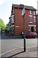 Houses at the junction of Mere Road with Buxton Street