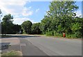 North end of Hay Hill with letter box L12 164