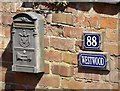 Signs and letter box at Westwood/88 Dalby Road