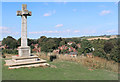 SU4724 : Memorial and View, Shawford by Des Blenkinsopp