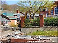 Demolition work on Clarendon Road