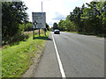 The A726 road through Erskine