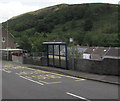 Llywelyn Street bus stop and shelter, Ogmore Vale