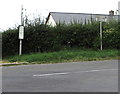 Bus stop in rural Monmouthshire almost midway between Raglan and Monmouth