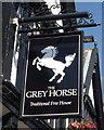 Sign for the Grey Horse, East Boldon