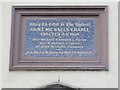 Plaque above the main door of St Michael