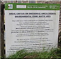 Environmental Crime Watch Area notice, Dinam Close, Nantymoel