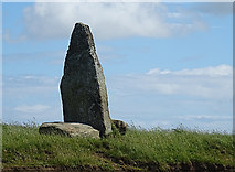 HY3115 : Staney Hill Standing Stone by Anne Burgess