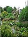 Water cascade and rockery, Pilmoor Cottages garden