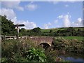 Footbridge across the River Frome at Cruxton