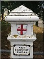 Coal tax boundary post no.86, The Hythe (detail)