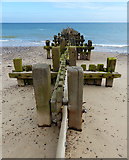 TG2839 : Groyne on the beach at Trimingham by Mat Fascione