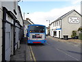 A bus stops at Donemana