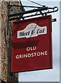 Sign for the Old Grindstone public house, Sheffield