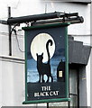 Black Cat pub name sign,  26 West Street, Bedminster, Bristol